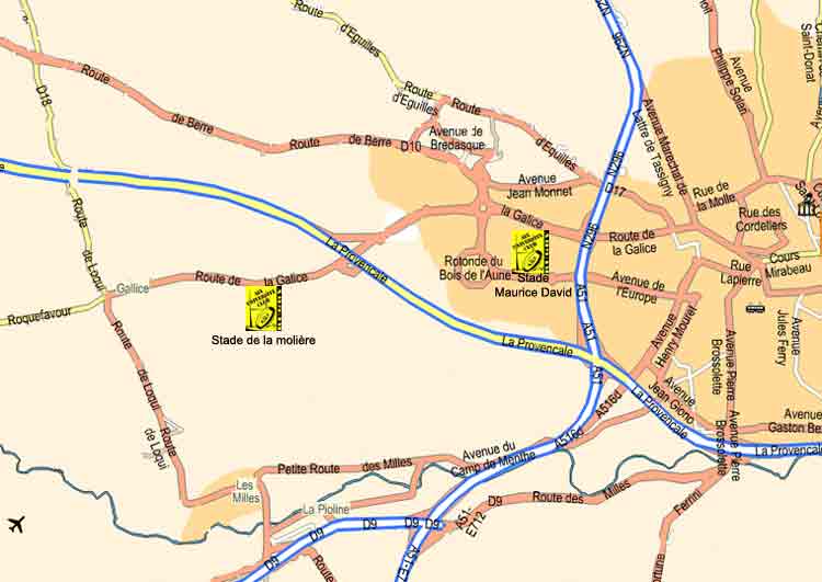 plan d'accs au stade
